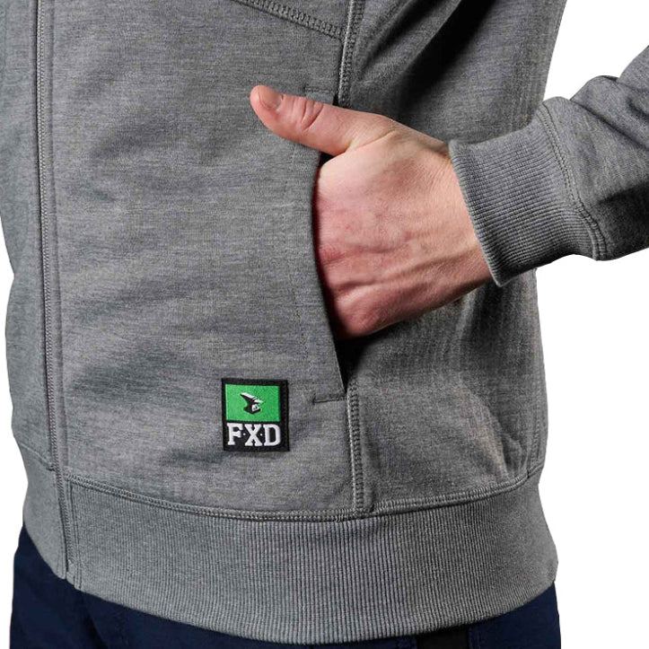 FXD Womens WF-3W 3 Layer Bonded Membrane Fleece Hoodie (FX12404101) Charcoal Marle [SD]