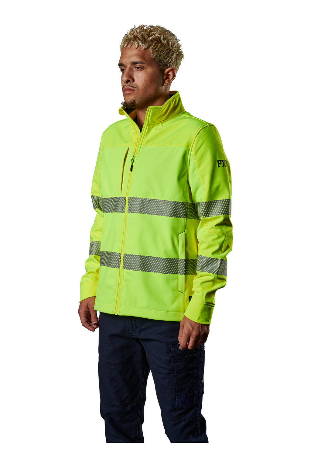 FXD Mens WO-3T Softshell Taped Jacket (FX02407006) Yellow [SD]