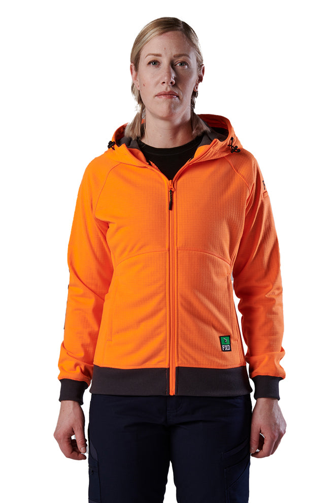 FXD Womens WF-3W 3 Layer Bonded Membrane Fleece Hoodie (FX12404101) Orange [SD]