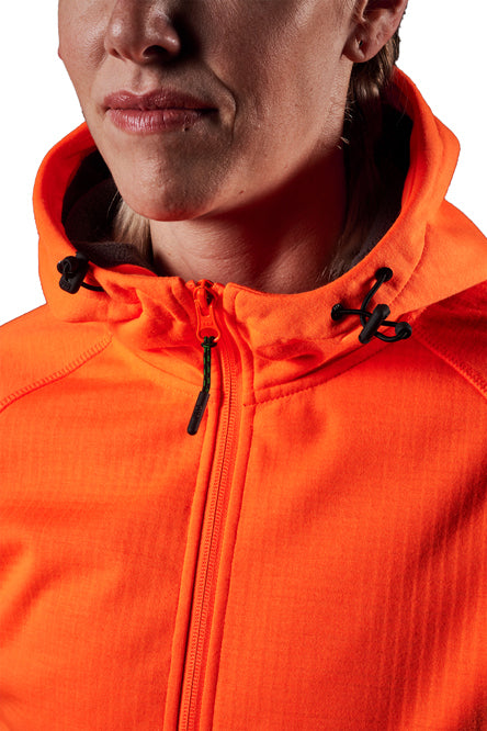 FXD Womens WF-3W 3 Layer Bonded Membrane Fleece Hoodie (FX12404101) Orange [SD]