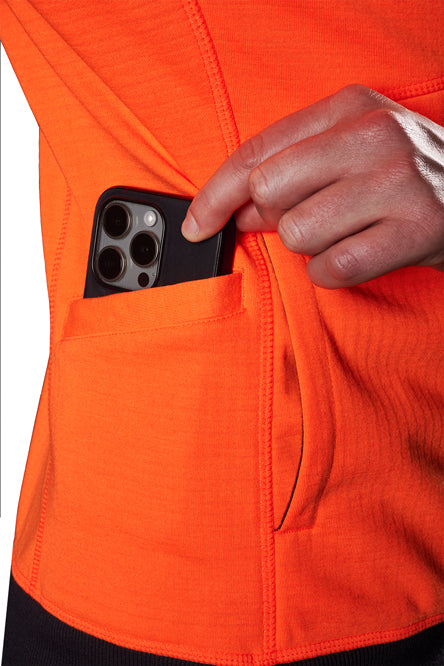 FXD Womens WF-3W 3 Layer Bonded Membrane Fleece Hoodie (FX12404101) Orange [SD]