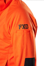 FXD Womens WF-3W 3 Layer Bonded Membrane Fleece Hoodie (FX12404101) Orange [SD]