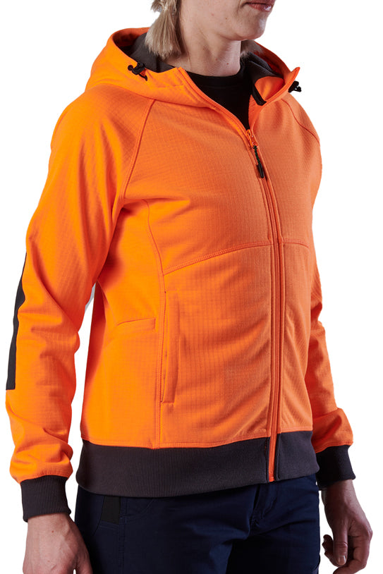 FXD Womens WF-3W 3 Layer Bonded Membrane Fleece Hoodie (FX12404101) Orange [SD]