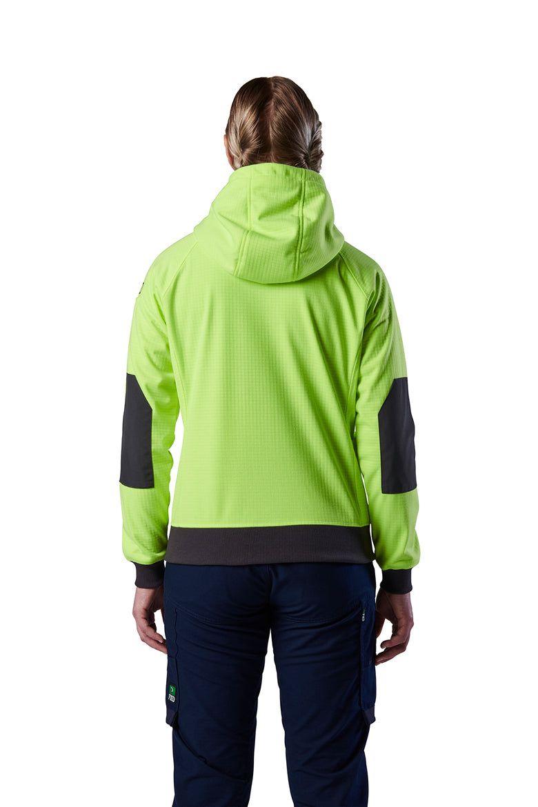 FXD Womens WF-3W 3 Layer Bonded Membrane Fleece Hoodie (FX12404101) Yellow [SD]