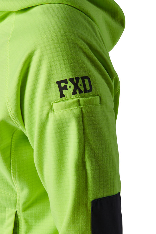 FXD Womens WF-3W 3 Layer Bonded Membrane Fleece Hoodie (FX12404101) Yellow [SD]