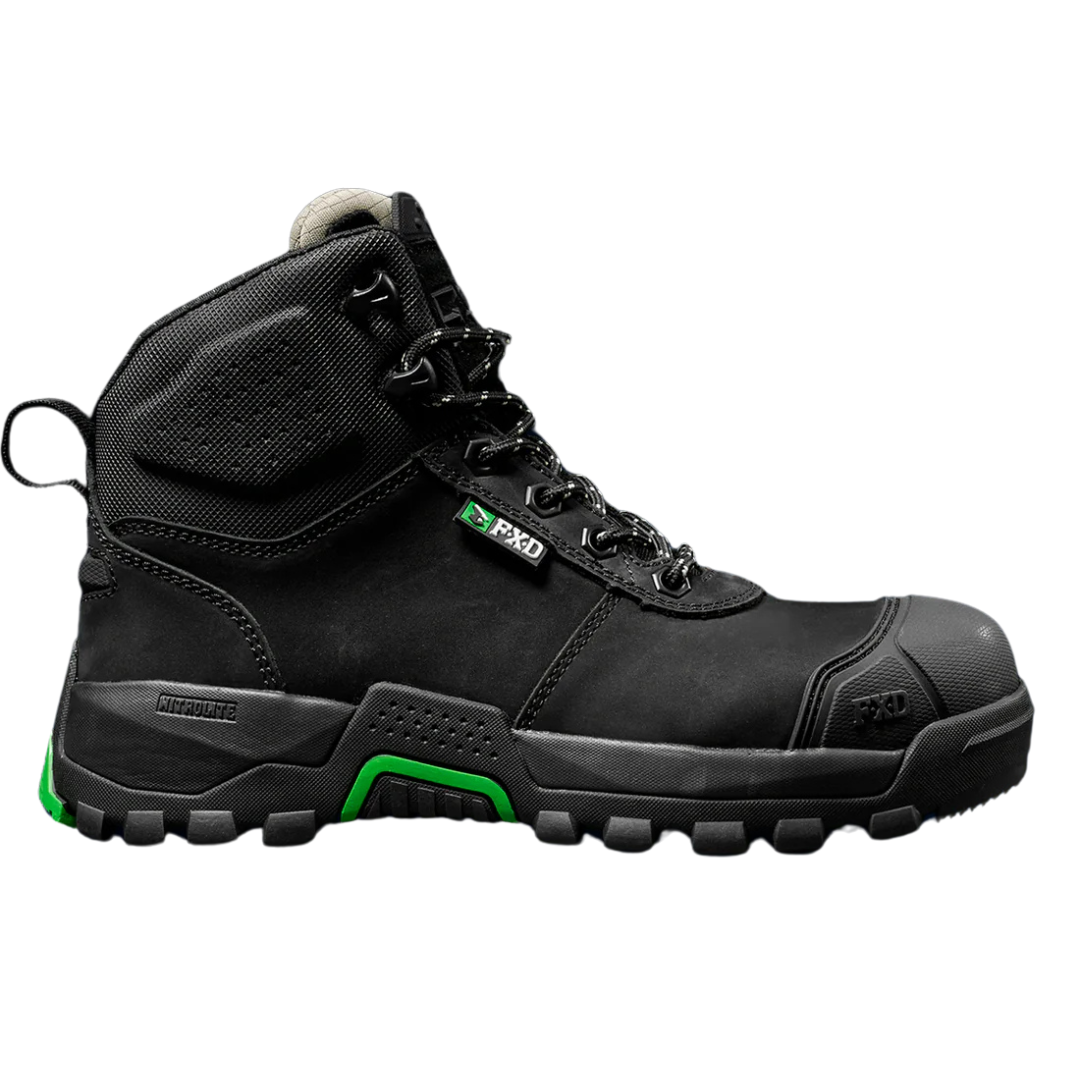 FXD Womens WB-2W Mid Cut Work Boots (FXWB2W) Black
