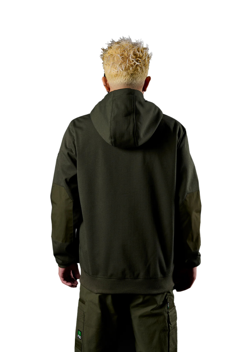 FXD Mens WF-3 Zip Through Hoodie (FX02403500) Green