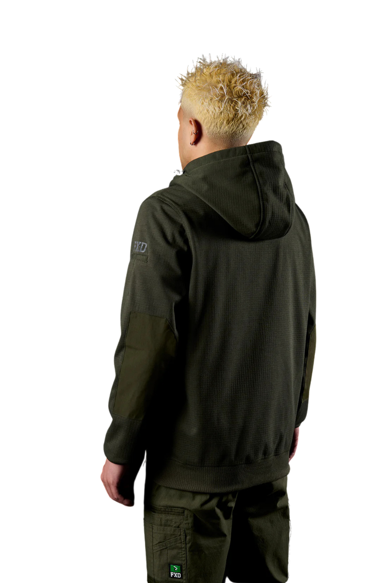 FXD Mens WF-3 Zip Through Hoodie (FX02403500) Green