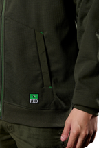 FXD Mens WF-3 Zip Through Hoodie (FX02403500) Green