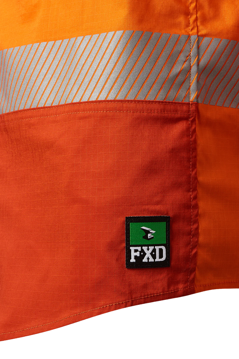 FXD Mens LSH-2T Hi Vis L/S Workshirt (FX02404003) Orange [SD]