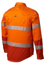 FXD Mens LSH-2T Hi Vis L/S Workshirt (FX02404003) Orange [SD]