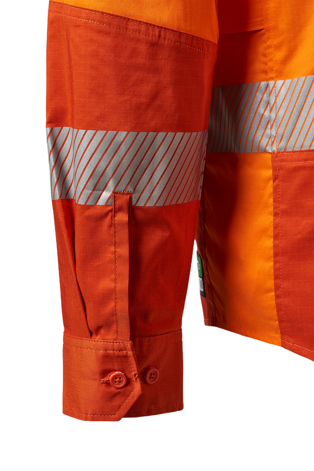FXD Mens LSH-2T Hi Vis L/S Workshirt (FX02404003) Orange [SD]