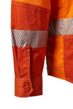 FXD Mens LSH-2T Hi Vis L/S Workshirt (FX02404003) Orange [SD]