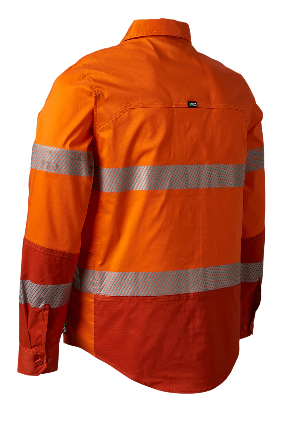 FXD Mens LSH-2T Hi Vis L/S Workshirt (FX02404003) Orange [SD]