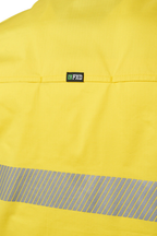 FXD Mens LSH-2T Hi Vis L/S Workshirt (FX02404003) Yellow [SD]