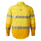 FXD Mens LSH-2T Hi Vis L/S Workshirt (FX02404003) Yellow [SD]