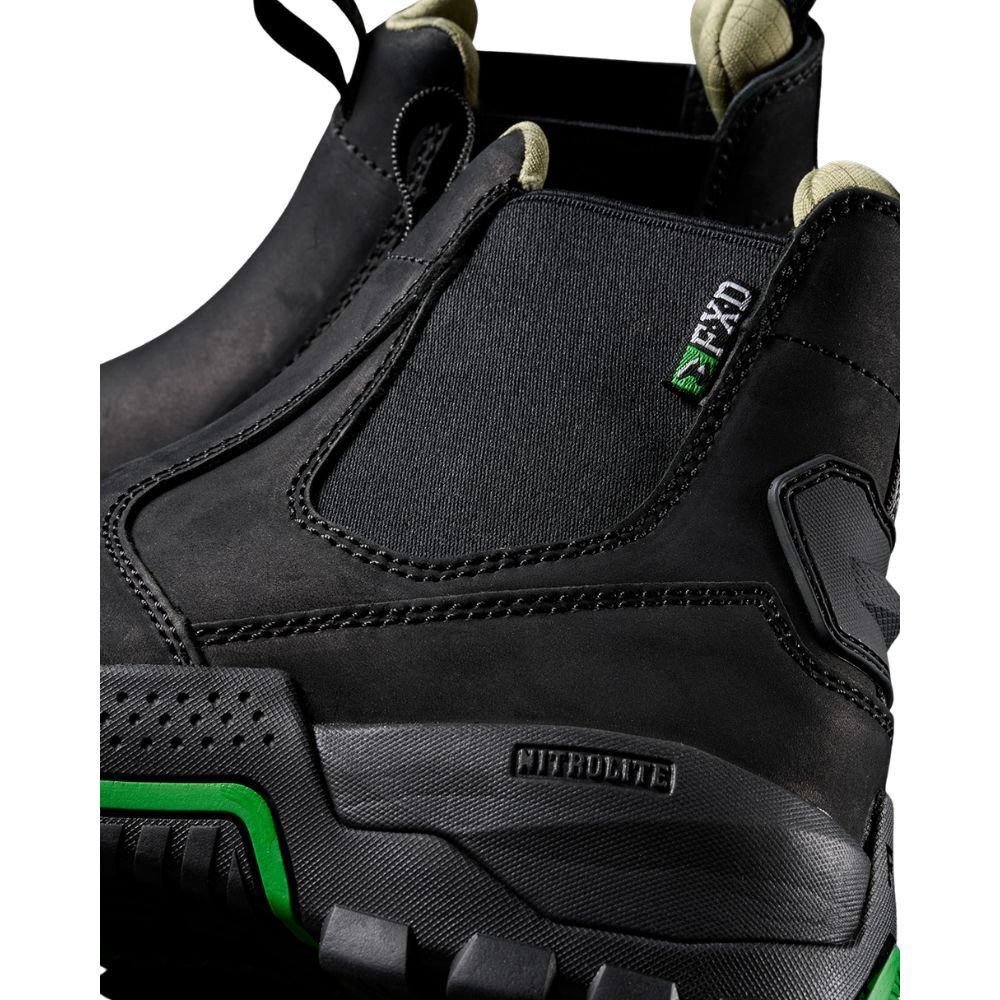 FXD Womens WB-4W Slip On Work Boots (FXWB4W) Black