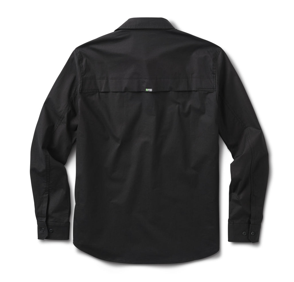 FXD Mens LSH-3 Vented Tech L/S Work Shirt (FX02504001) Black
