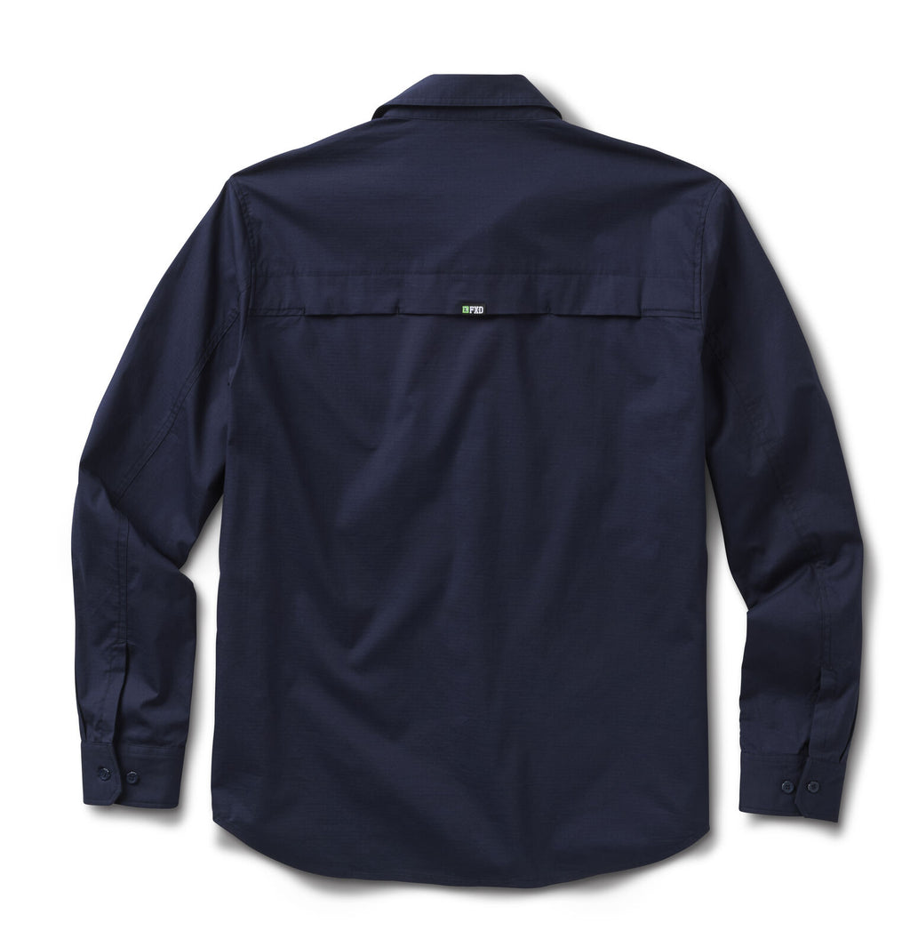 FXD Mens LSH-3 Vented Tech L/S Work Shirt (FX02504001) Navy