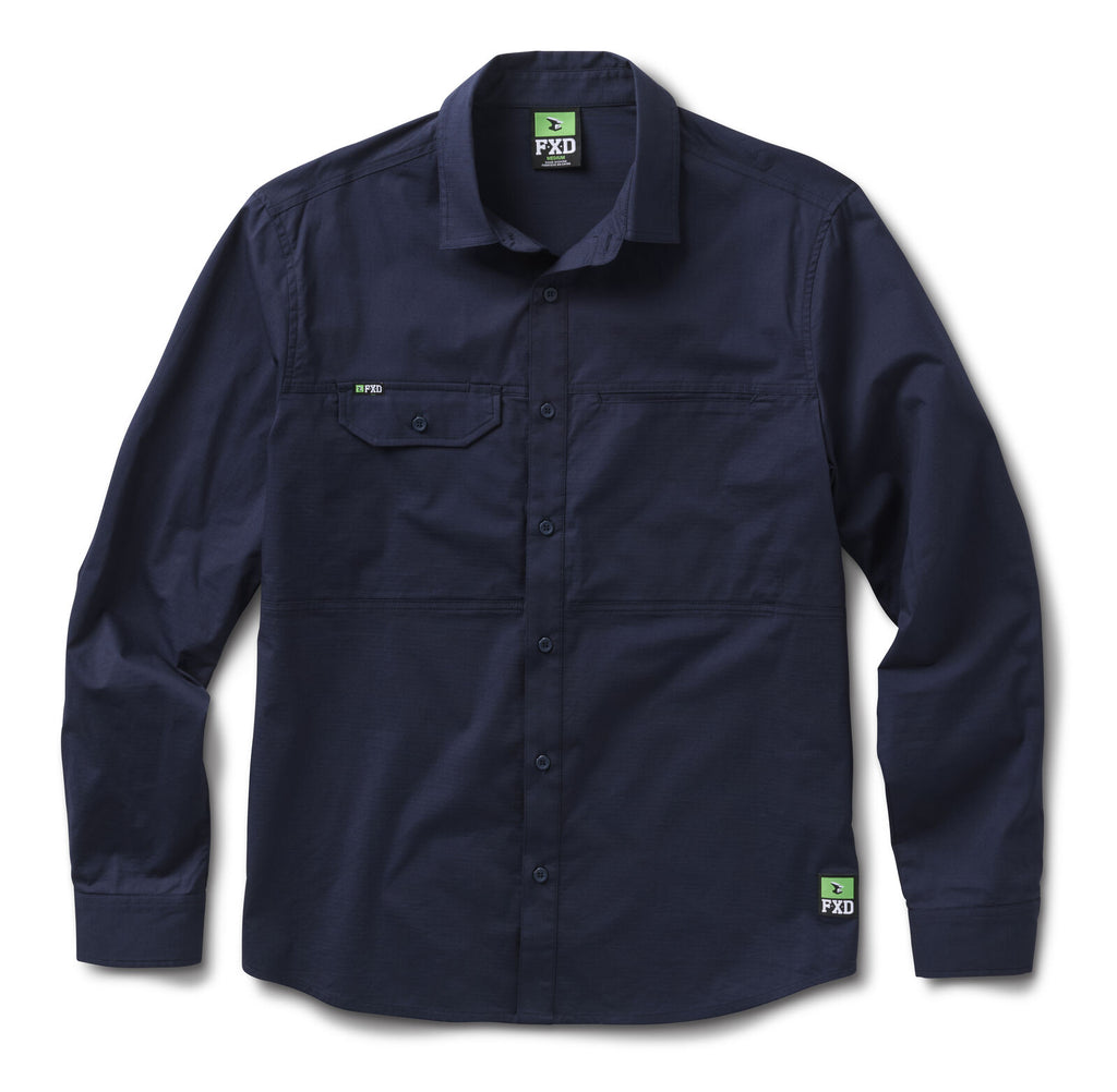FXD Mens LSH-3 Vented Tech L/S Work Shirt (FX02504001) Navy