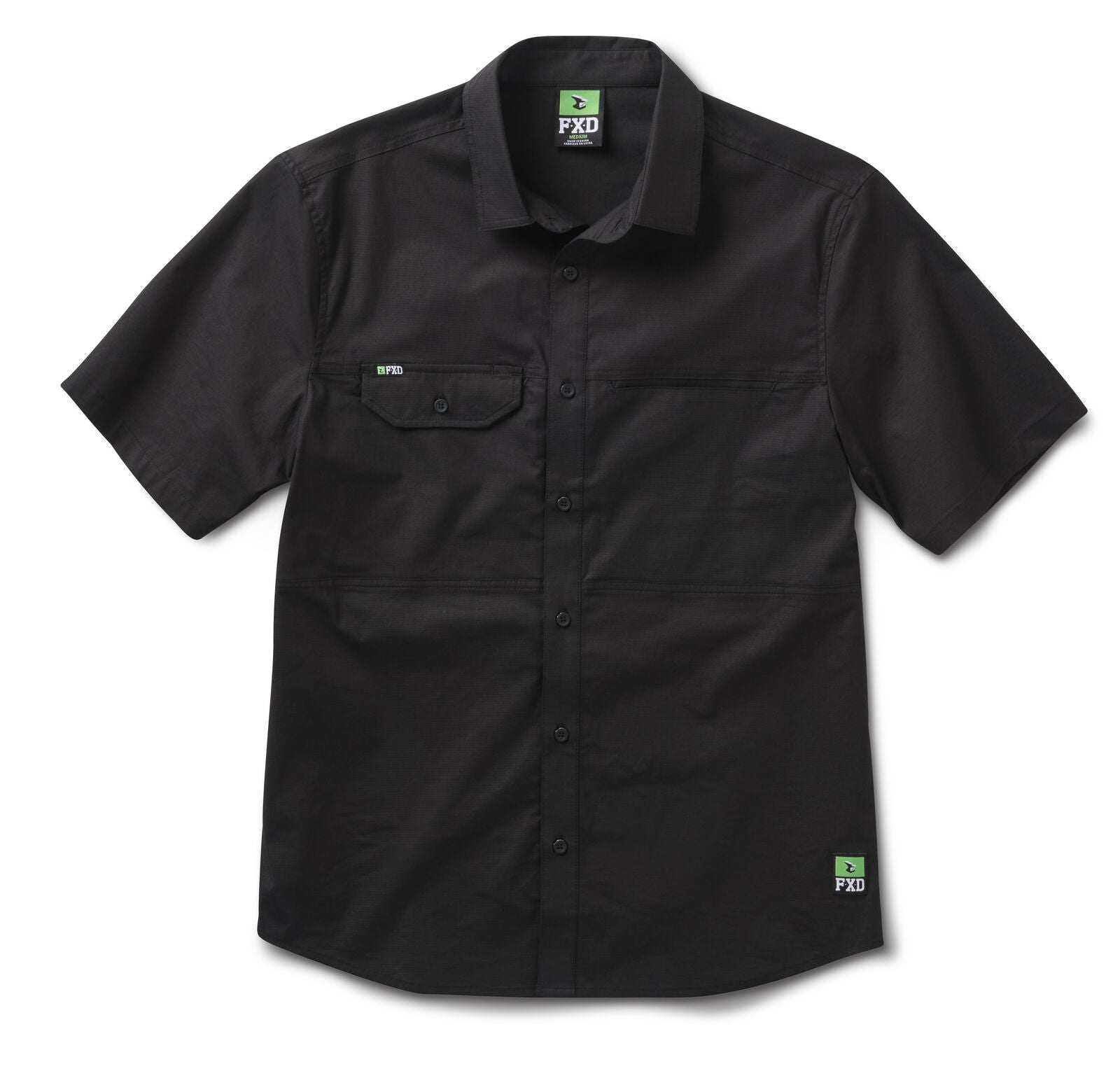 FXD Mens SSH-3 Vented Tech S/S Work Shirt (FX02504002) Black
