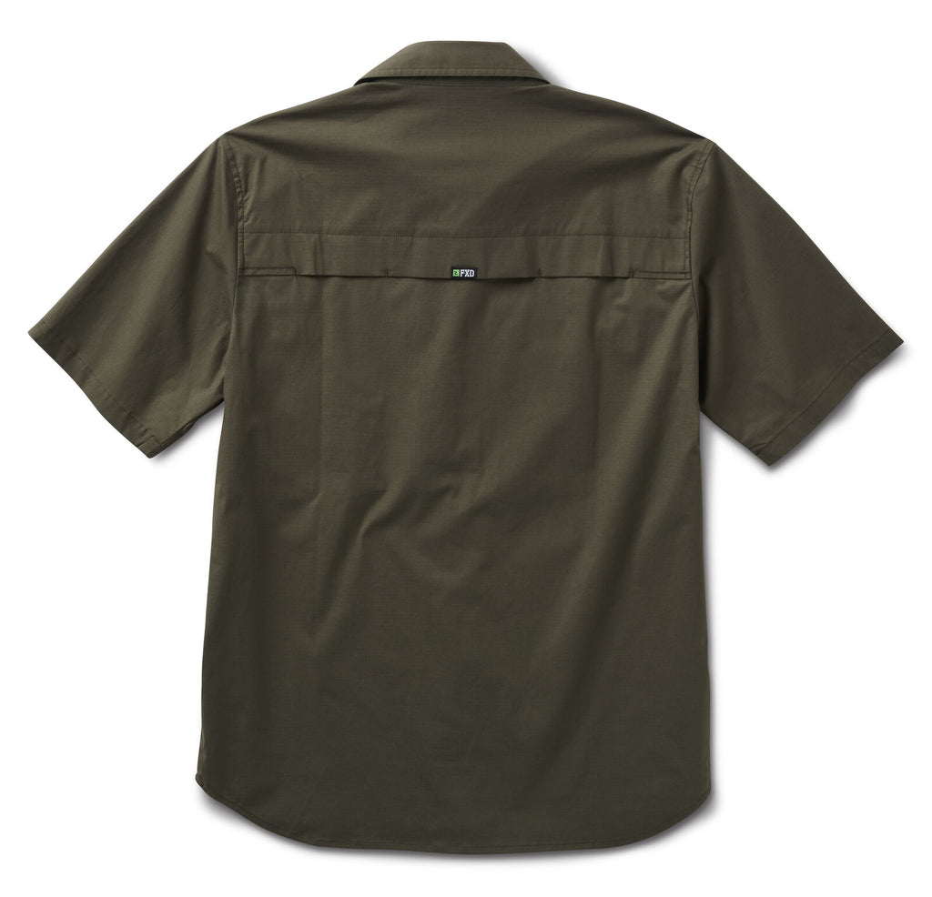 FXD Mens SSH-3 Vented Tech S/S Work Shirt (FX02504002) Green