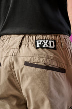 FXD Mens WP-12 Elastic Waist Stretch Ripstop Work Pants (FX02506026) Khaki