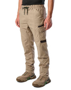FXD Mens WP-12 Elastic Waist Stretch Ripstop Work Pants (FX02506026) Khaki