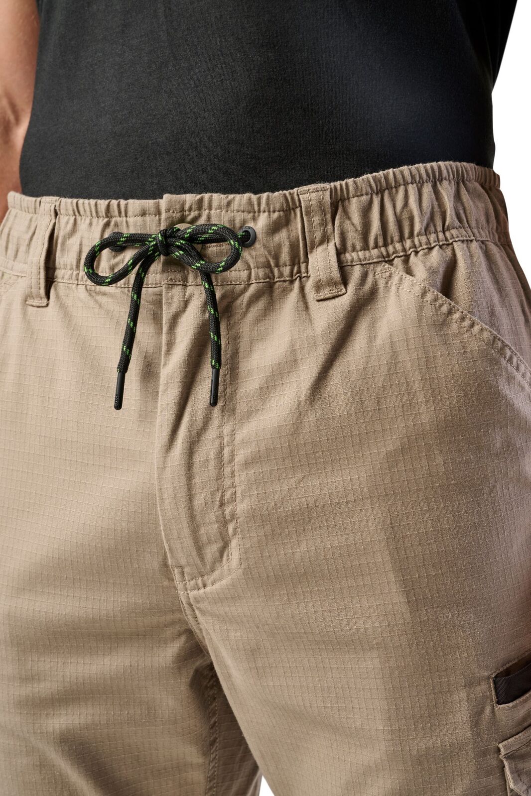FXD Mens WP-12 Elastic Waist Stretch Ripstop Work Pants (FX02506026) Khaki