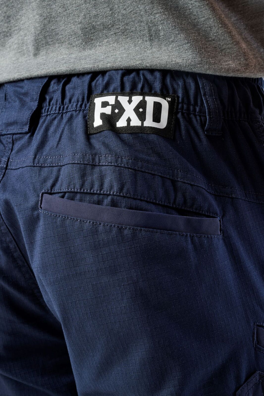 FXD Mens WP-12 Elastic Waist Stretch Ripstop Work Pants (FX02506026) Navy