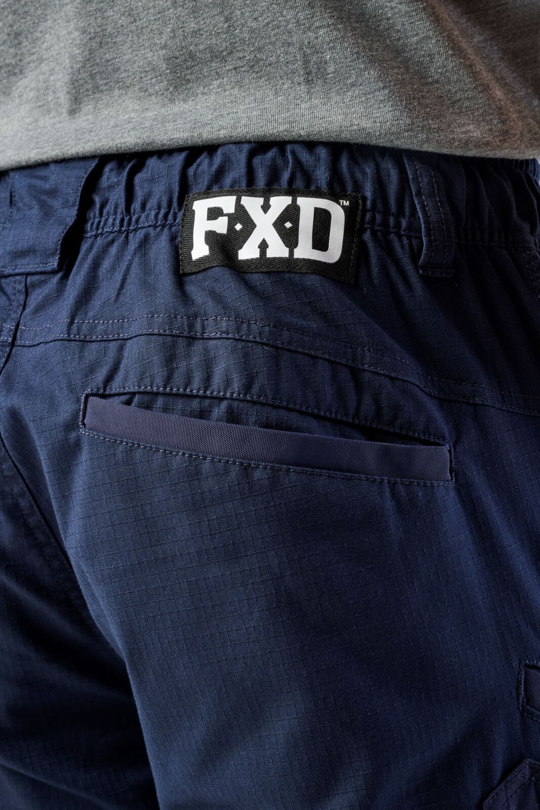 FXD Mens WP-12 Elastic Waist Stretch Ripstop Work Pants (FX02506026) Navy