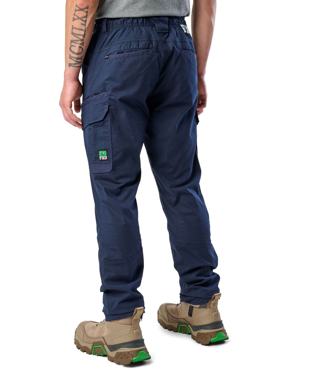 FXD Mens WP-12 Elastic Waist Stretch Ripstop Work Pants (FX02506026) Navy