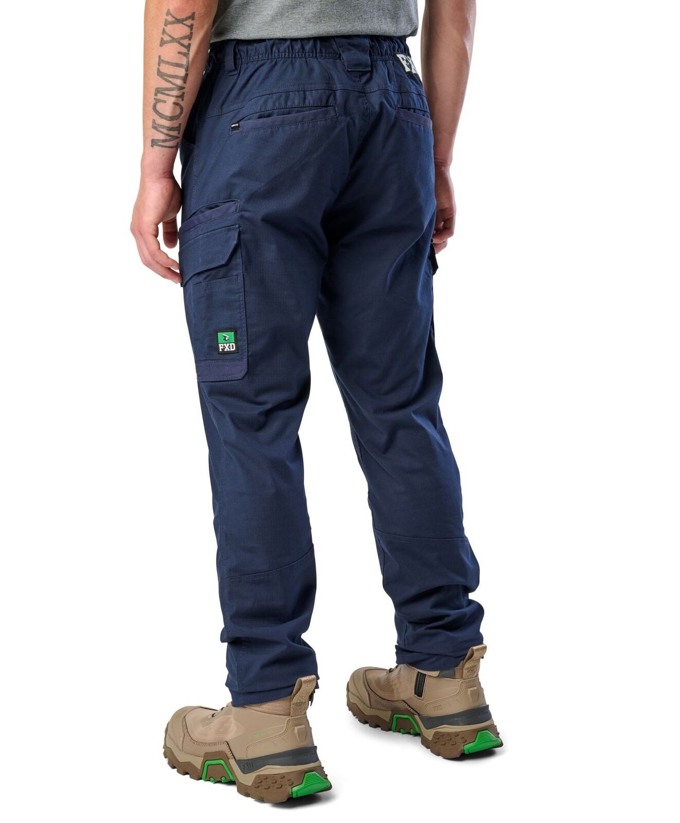 FXD Mens WP-12 Elastic Waist Stretch Ripstop Work Pants (FX02506026) Navy