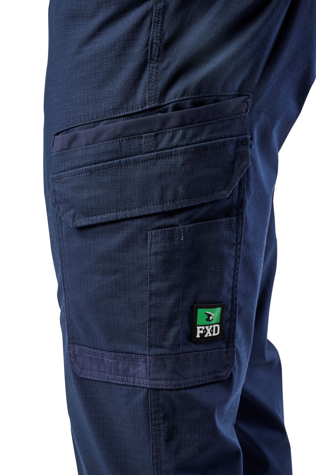 FXD Mens WP-12 Elastic Waist Stretch Ripstop Work Pants (FX02506026) Navy