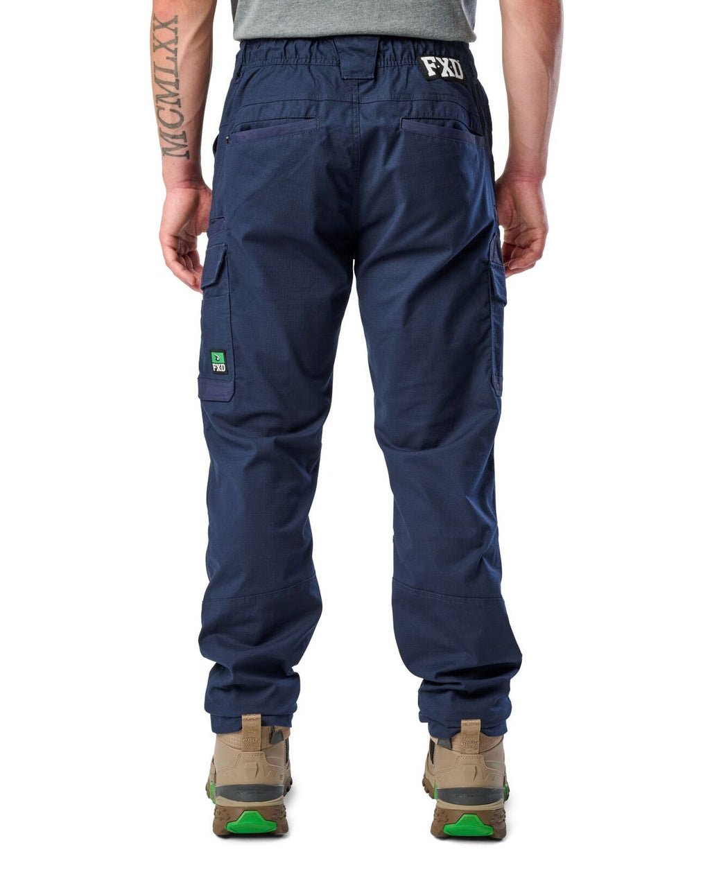 FXD Mens WP-12 Elastic Waist Stretch Ripstop Work Pants (FX02506026) Navy