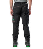 FXD Mens WP-12C Elastic Waist Stretch Ripstop Cuffed Work Pants (FX02506027) Black