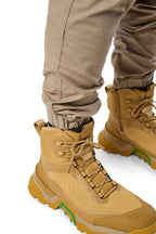 FXD Mens WP-12C Elastic Waist Stretch Ripstop Cuffed Work Pants (FX02506027) Khaki