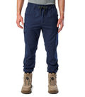 FXD Mens WP-12C Elastic Waist Stretch Ripstop Cuffed Work Pants (FX02506027) Navy