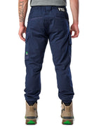 FXD Mens WP-12C Elastic Waist Stretch Ripstop Cuffed Work Pants (FX02506027) Navy
