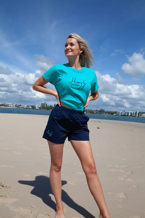 MaryG Womens T-Shirt (MGESTLT) Turquoise  [SD]