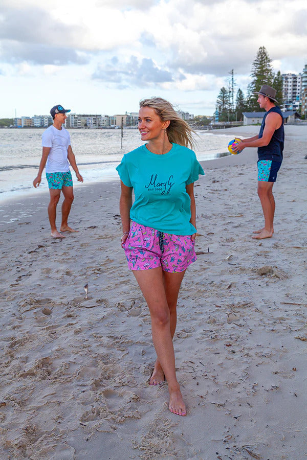 MaryG Womens T-Shirt (MGESTLT) Turquoise  [SD]