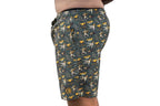 Crowbar Mens Iconic Chainsaw Board Shorts (CBBOARDCSG) Heritage Green [GD]