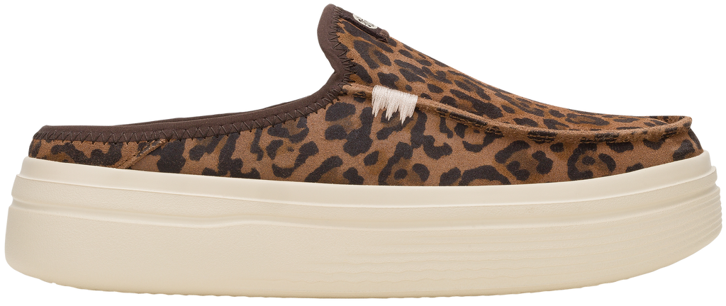 Hey Dude Womens Austin Lift Classic Slip On Shoes (41272-2GA) Brown Leopard
