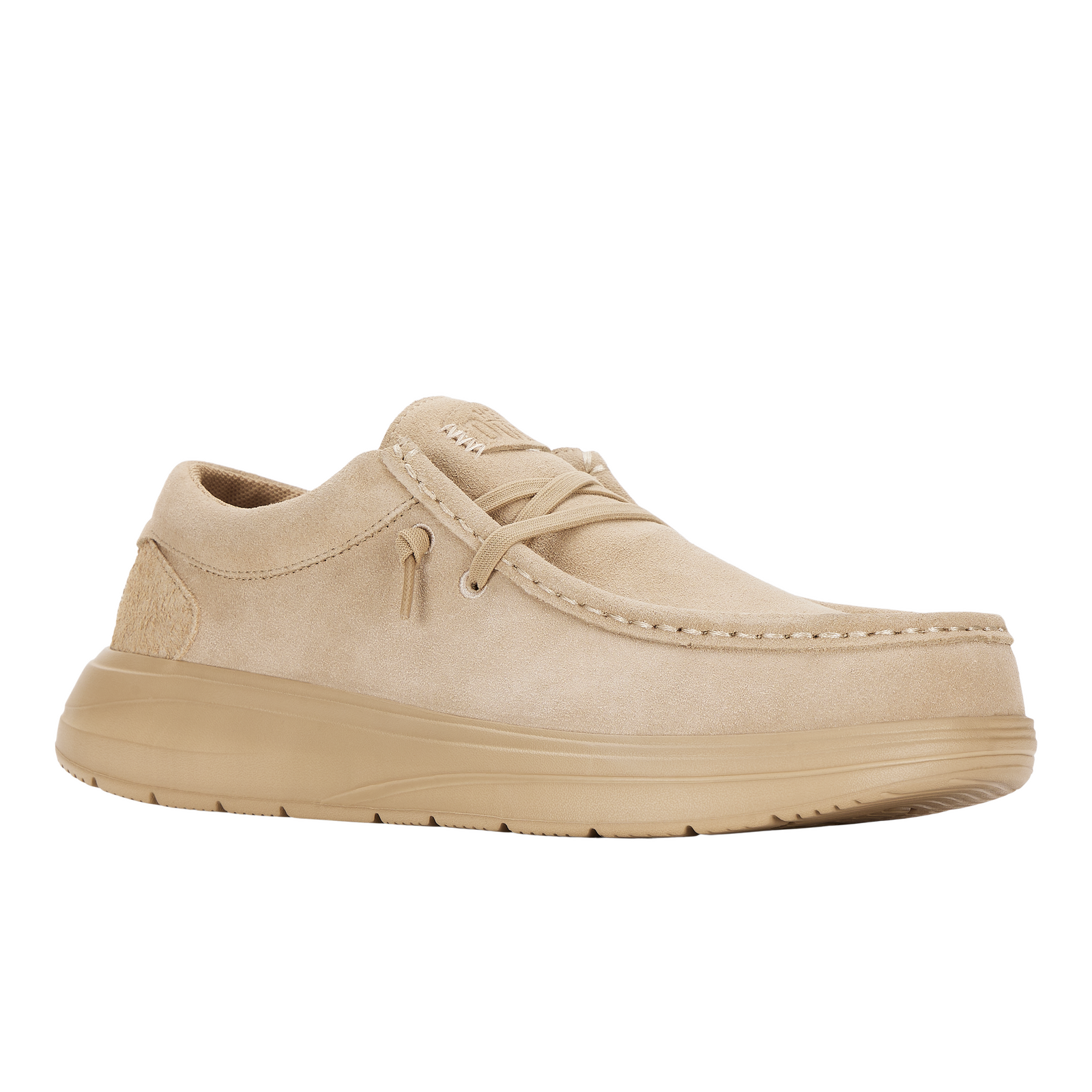 Hey Dude Mens Wally Comfort Suede Slip On Shoes (41975-265) Tan