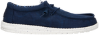 Hey Dude Mens Wally Stretch Canvas Slip On Shoes (40700-410) Navy