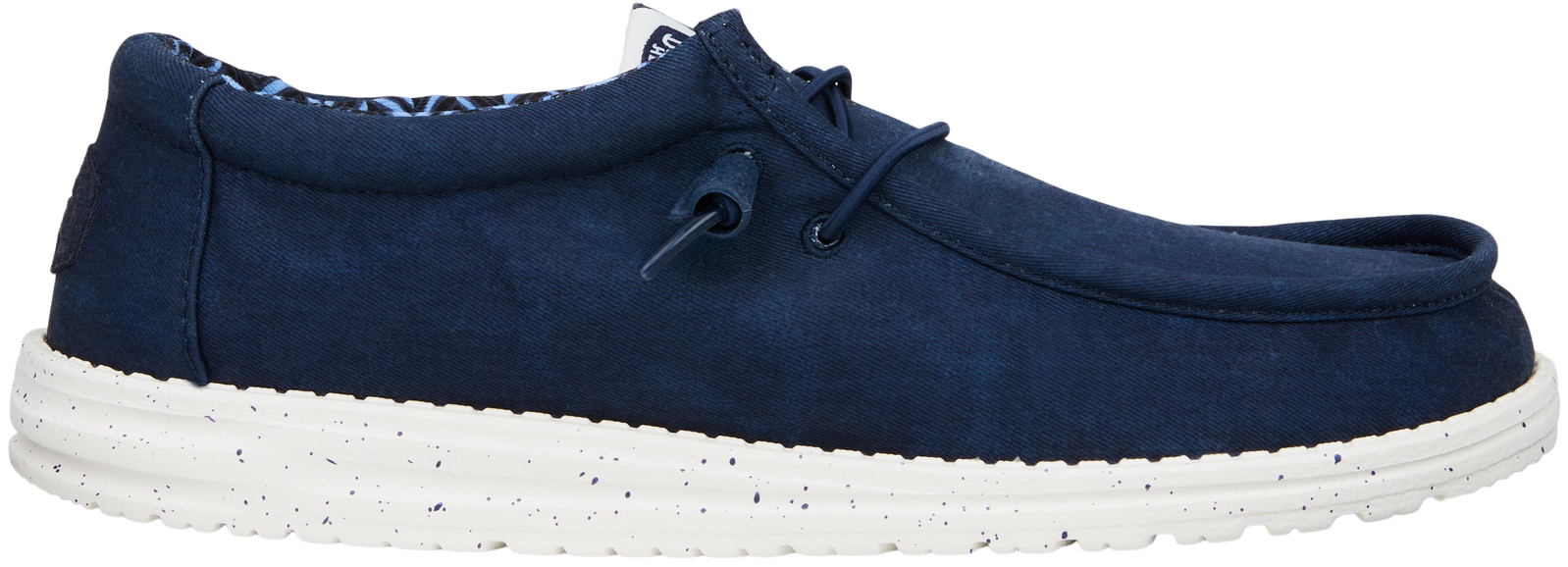 Hey Dude Mens Wally Stretch Canvas Slip On Shoes (40700-410) Navy