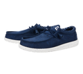 Hey Dude Mens Wally Stretch Canvas Slip On Shoes (40700-410) Navy