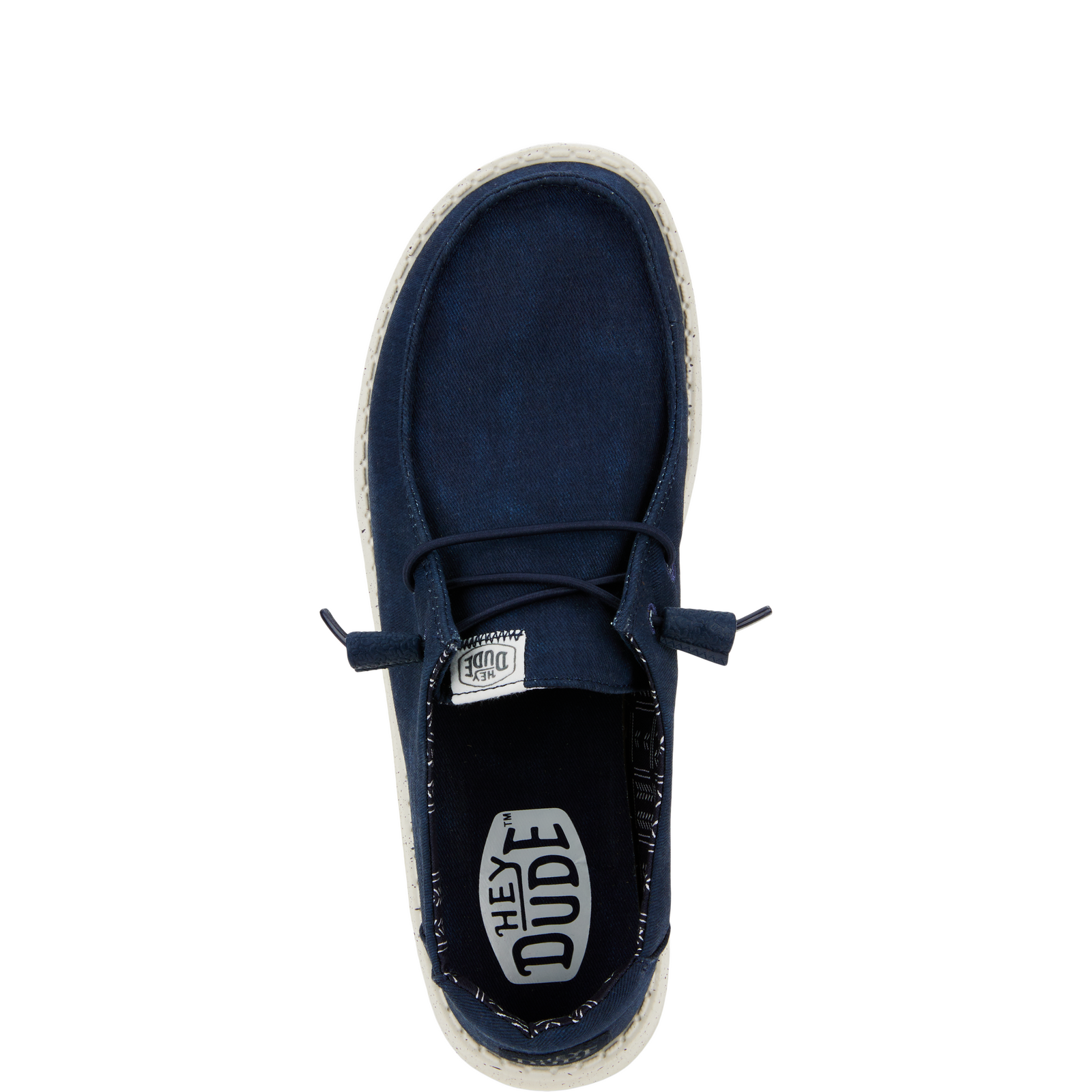 Hey Dude Womens Wendy Stretch Canvas Slip On Shoes (40902-410) Navy