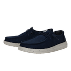 Hey Dude Womens Wendy Stretch Canvas Slip On Shoes (40902-410) Navy