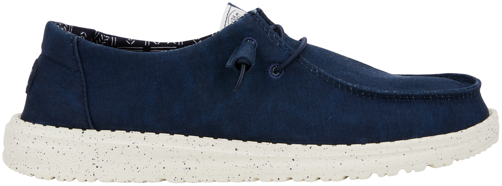 Hey Dude Womens Wendy Stretch Canvas Slip On Shoes (40902-410) Navy